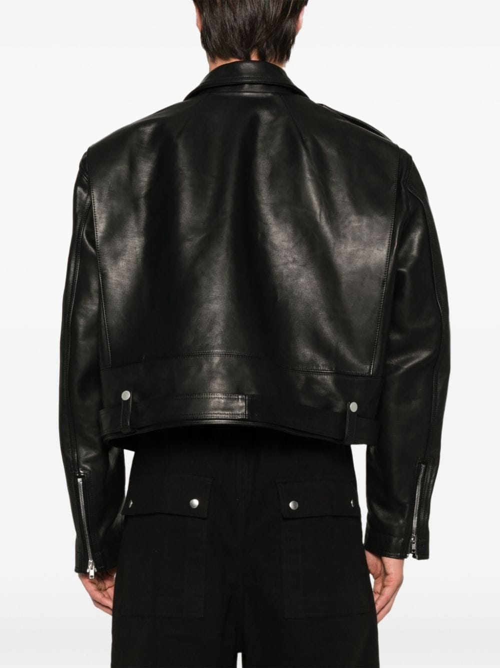 レザージャケット・コート RICK OWENS GIACCA IN PELLE - CROPPED JUMBO Rick Owens Giacca In Pelle Cropped Jumbo Bauhaus Stooges