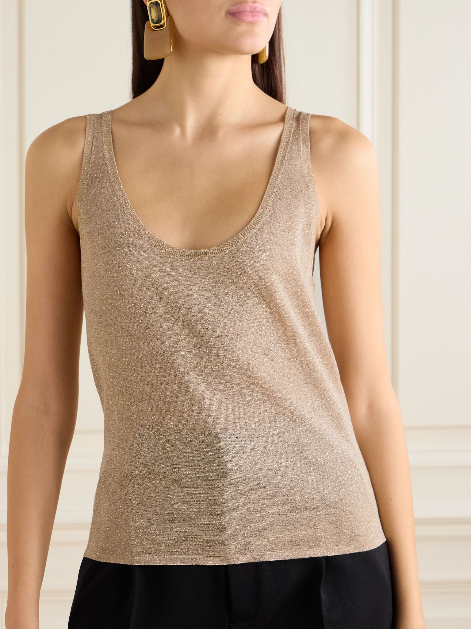 Metallic knitted tank Neutral - 3