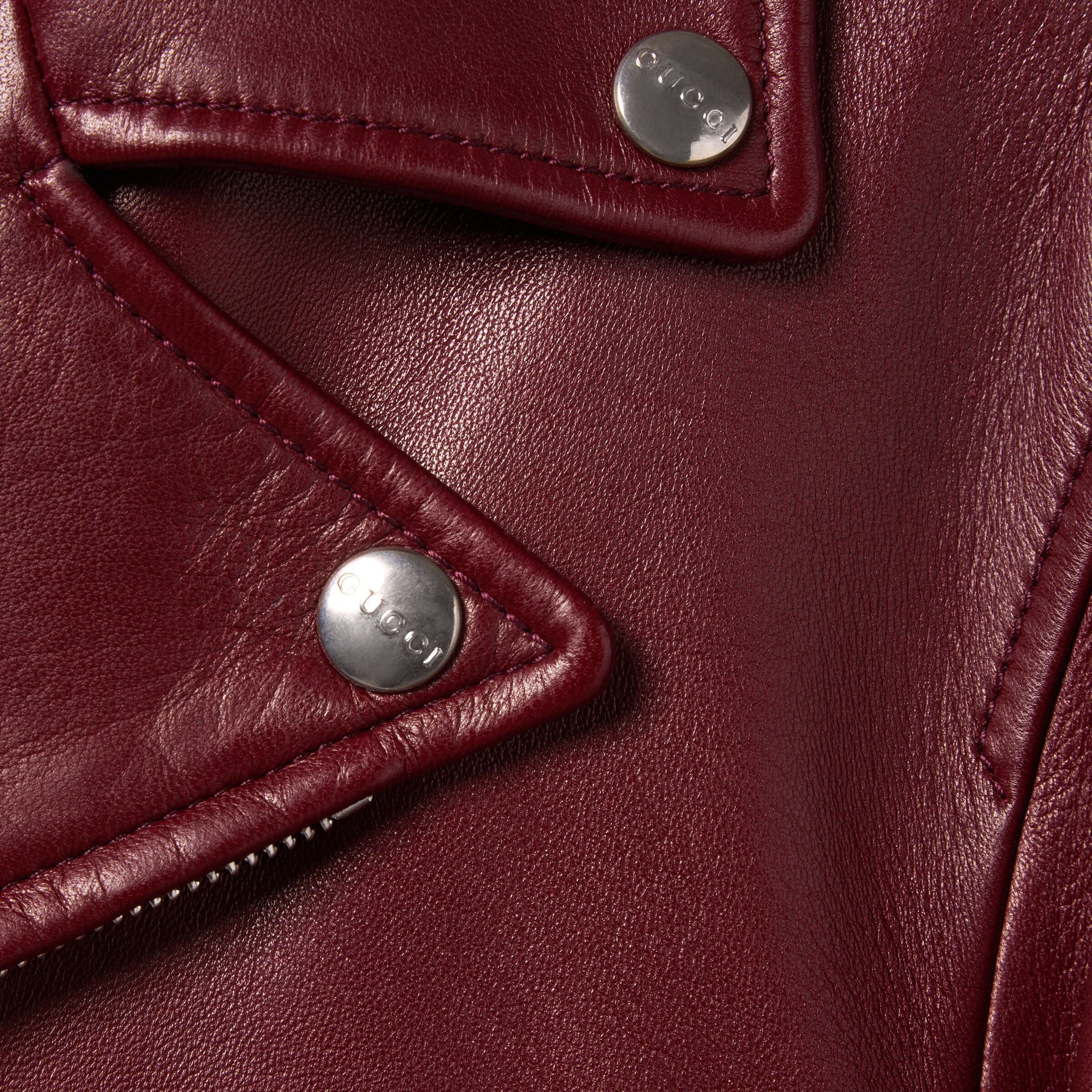 Leather biker jacket - 7