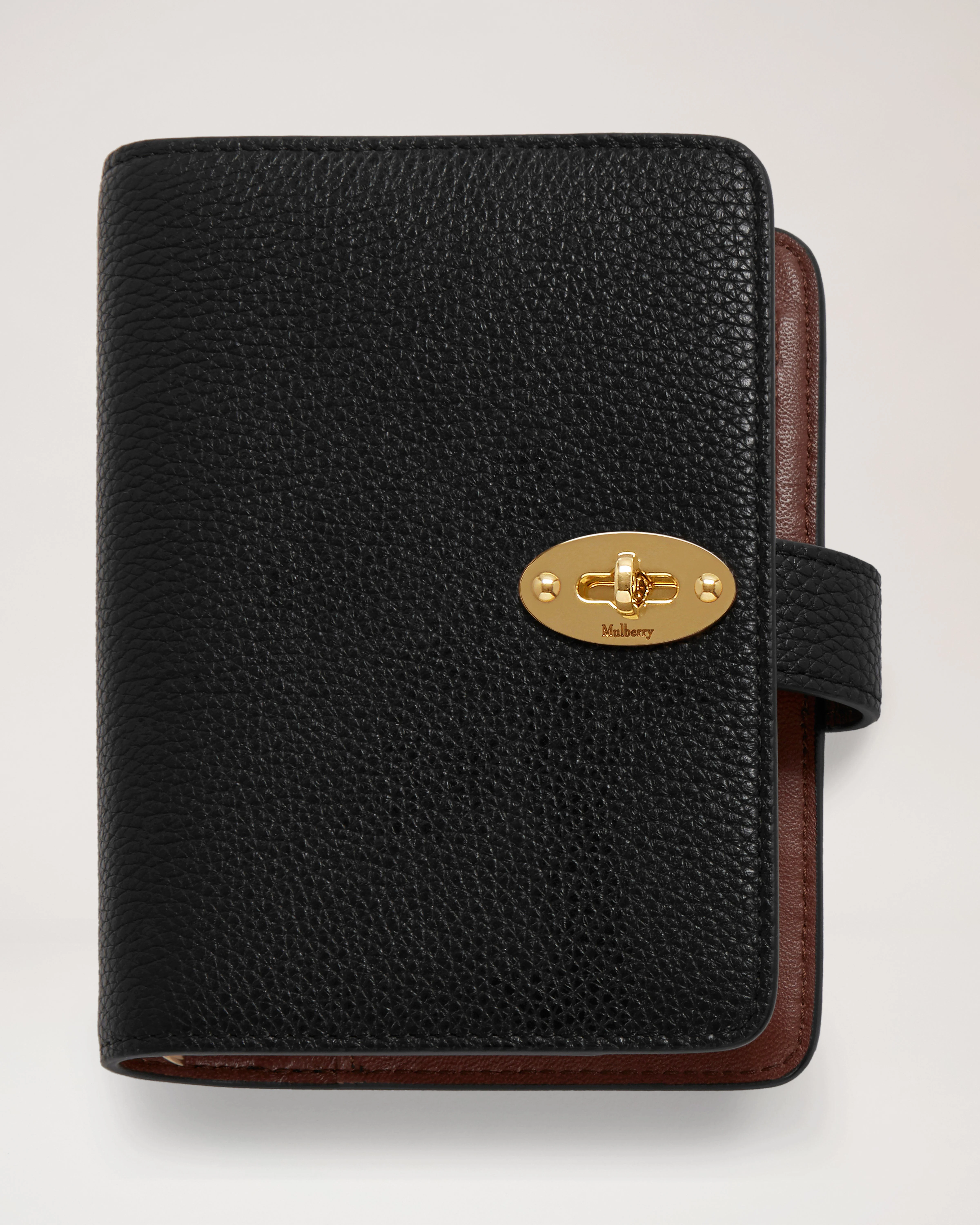 Postman's Lock Pocket Book Black Small Classic Grain - 1