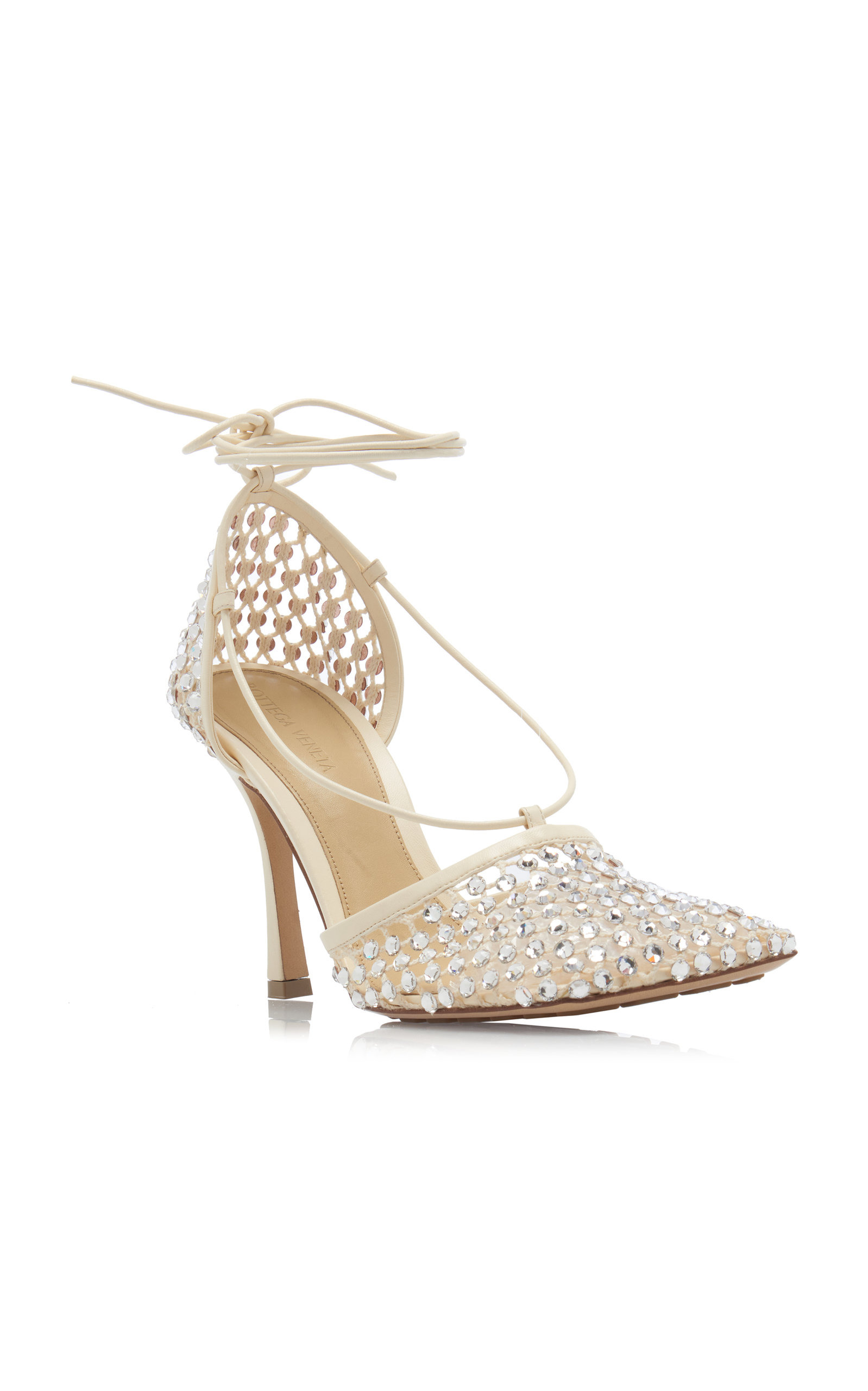 Stretch Crystal Sandals white - 5