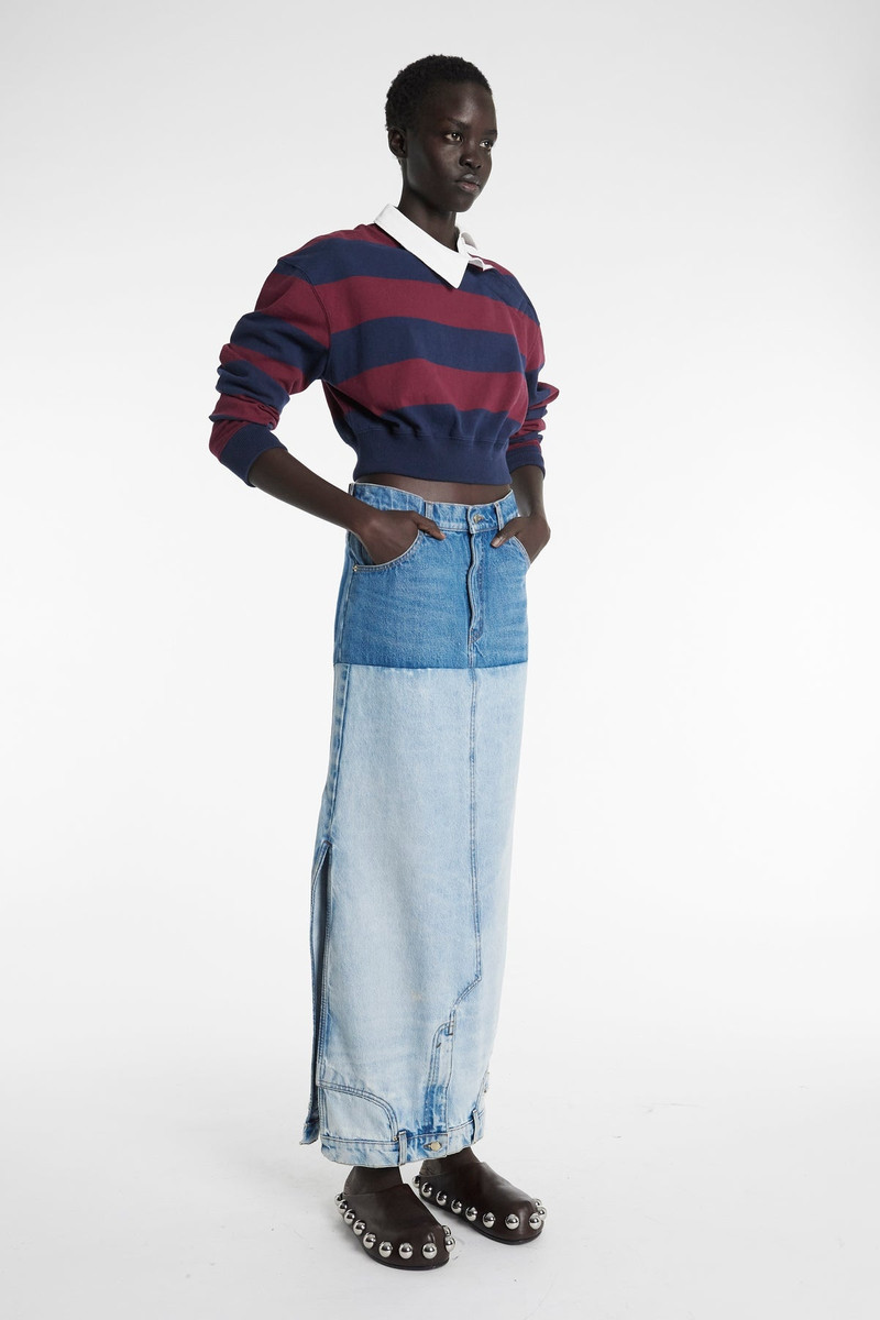 TWISTED COLLAR RUGBY JERSEY BURGUNDY NAVY 8