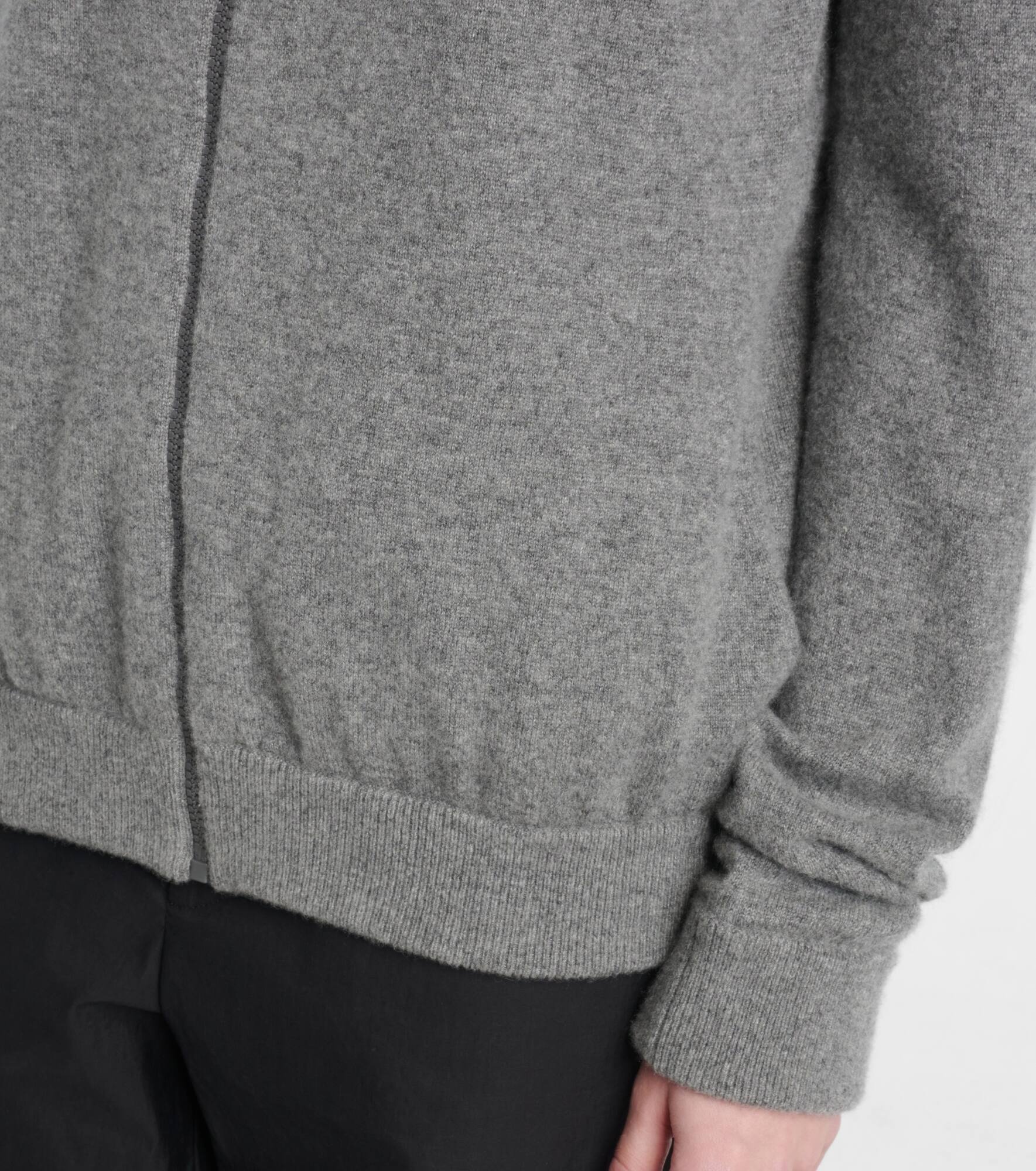 Kawoa cashmere zip-up hoodie - 5