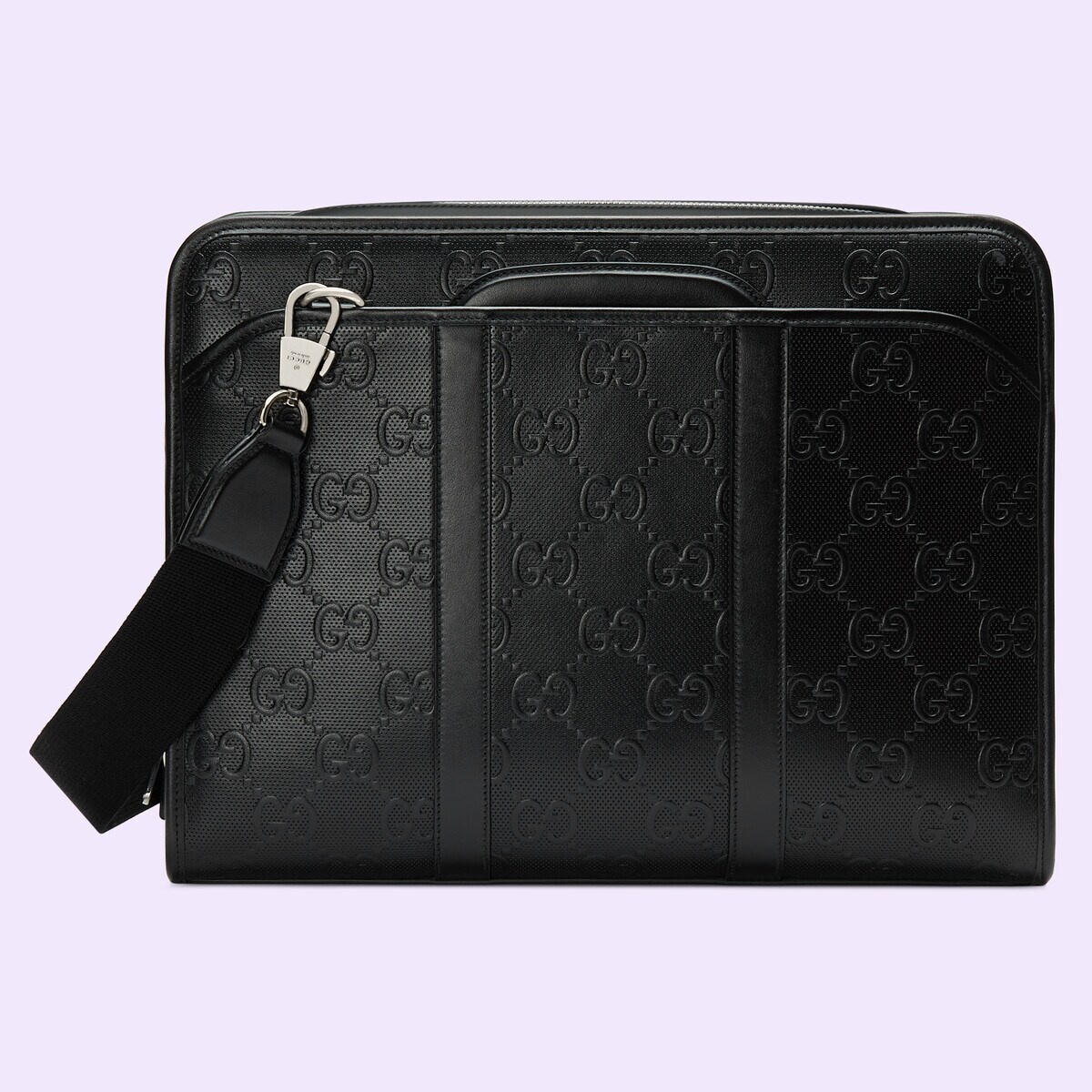 GG embossed briefcase - 6