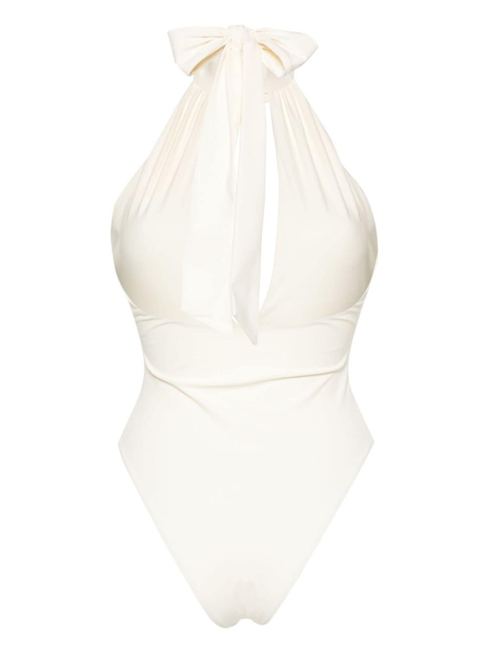 floral-appliquÃ© swimsuit - 3