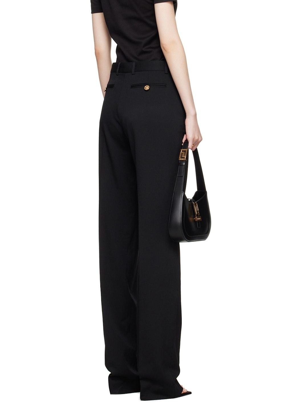 Black Hardware Trousers - 3