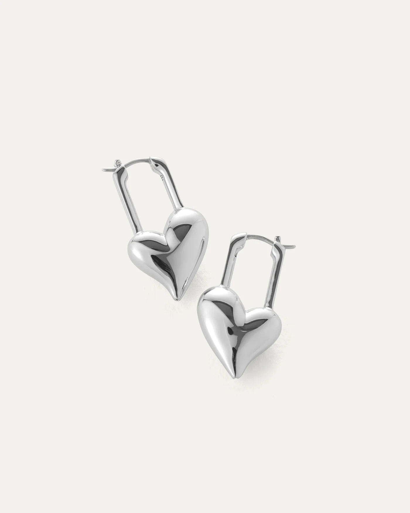 Padlock Heart Earrings - 1