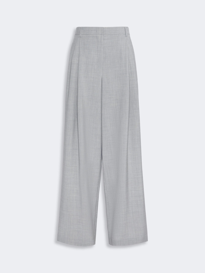 TARTUFO Woollen cloth trousers - LIGHT GREY 1