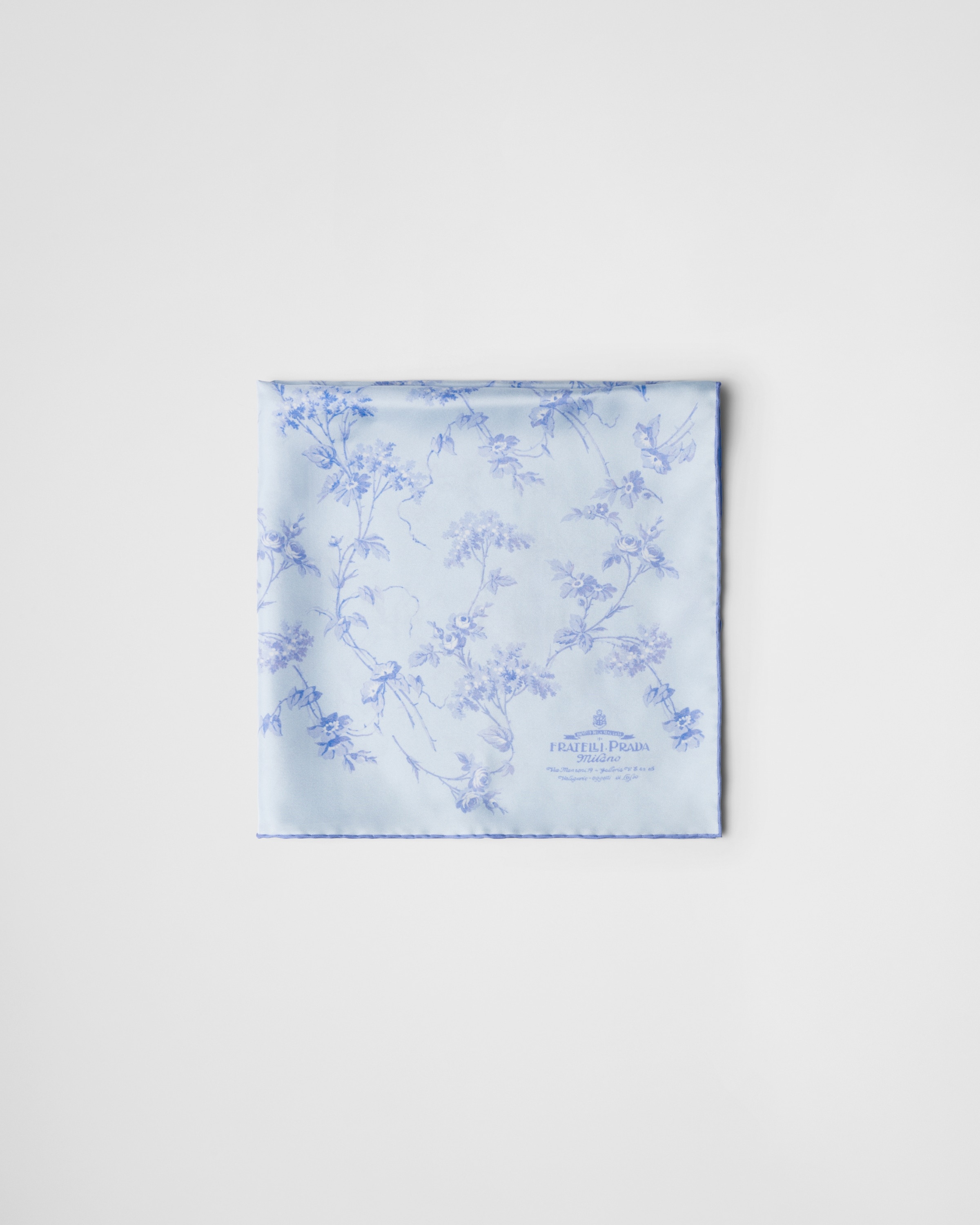 Printed silk-twill foulard - 1