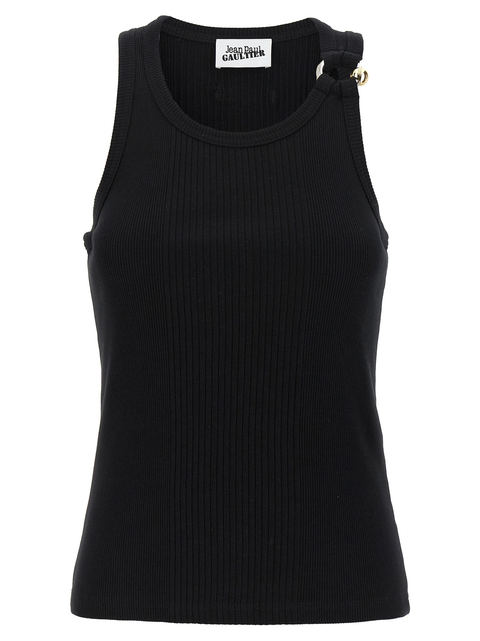 Black Piercing Tops Black - 1