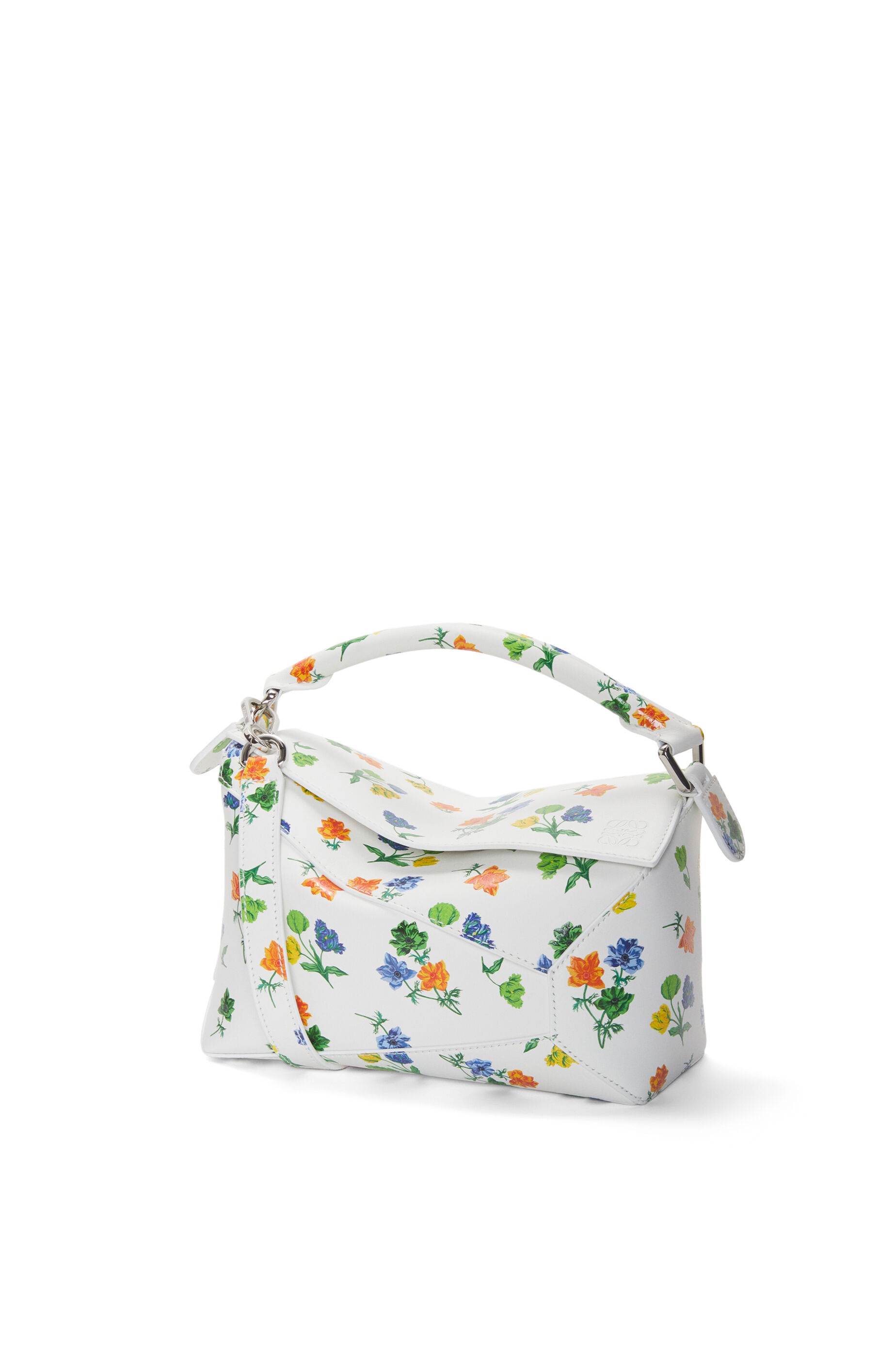 Loewe Small Flower Puzzle Edge bag in satin calfskin | REVERSIBLE