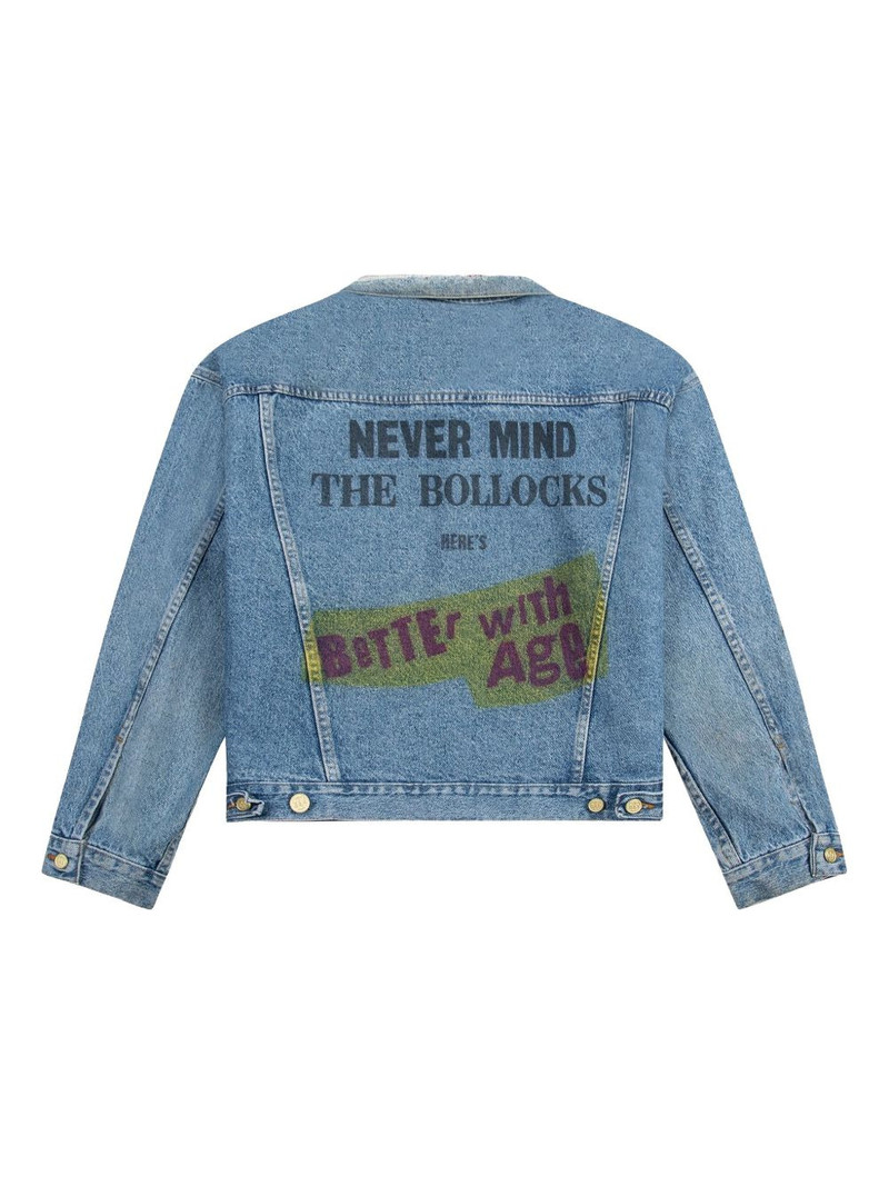 *Better With Age Brandy graphic denim jacket outlook