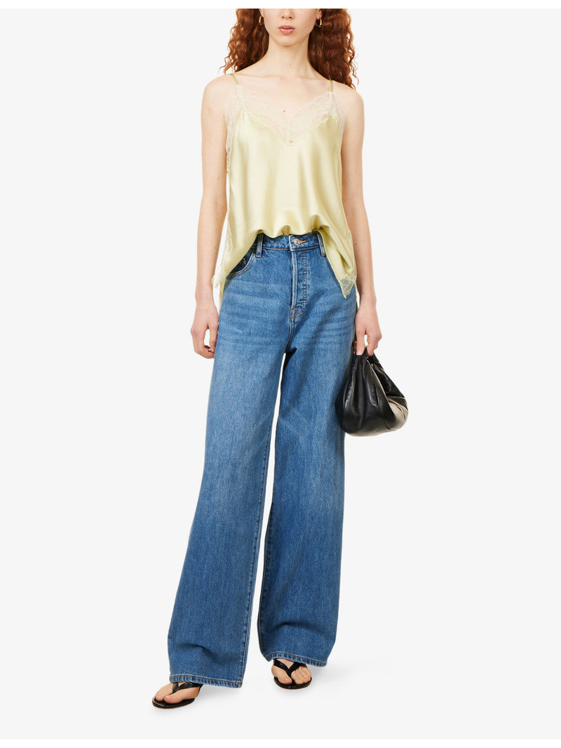 GOOD AMERICAN High-Rise Wide-Leg Denim Jeans outlook