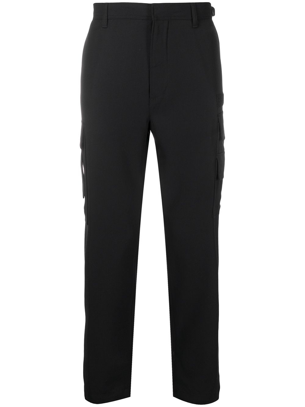 touch-strap drill cargo trousers - 1