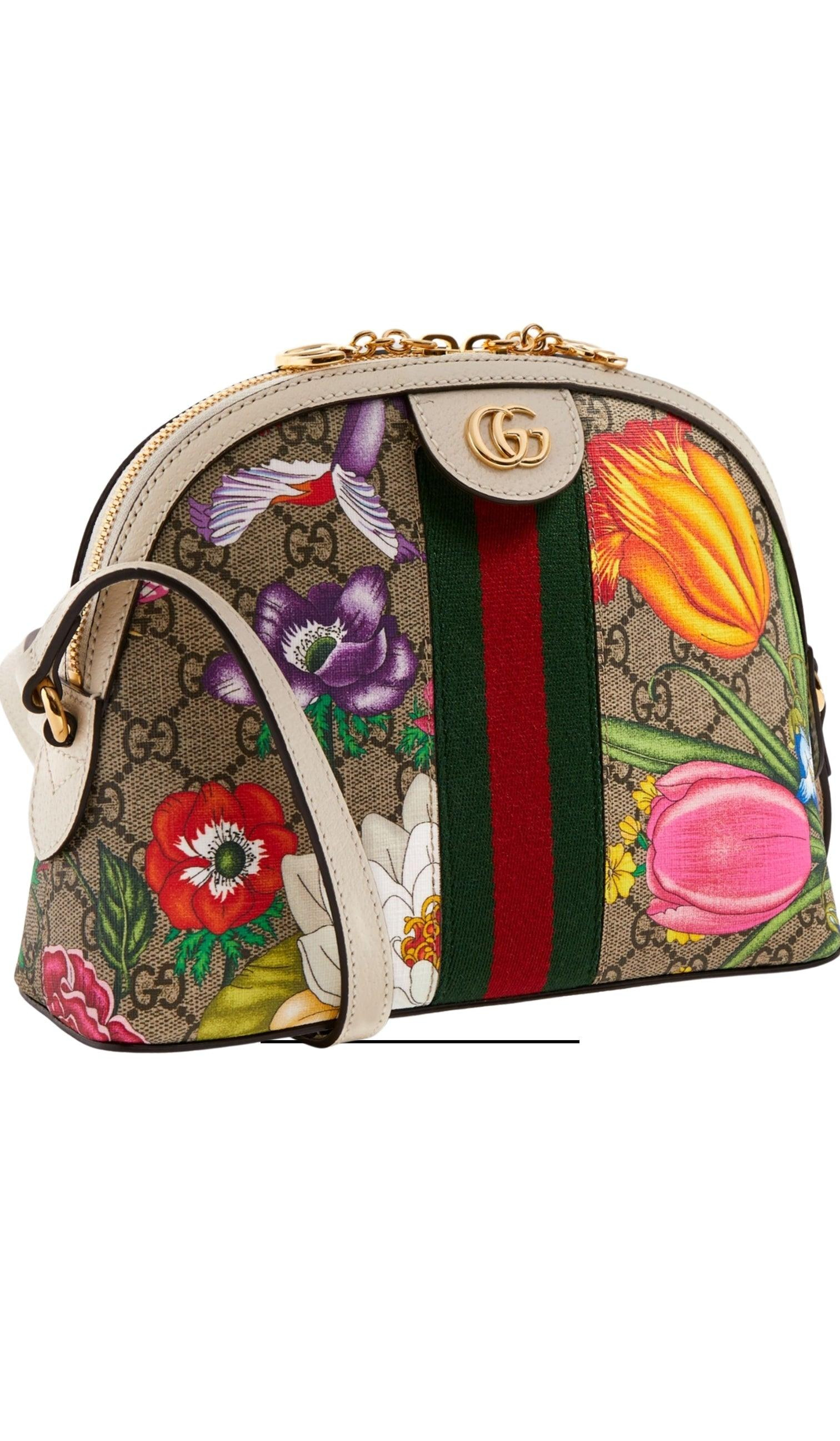 Small Ophidia Flora Shoulder Bag - 9