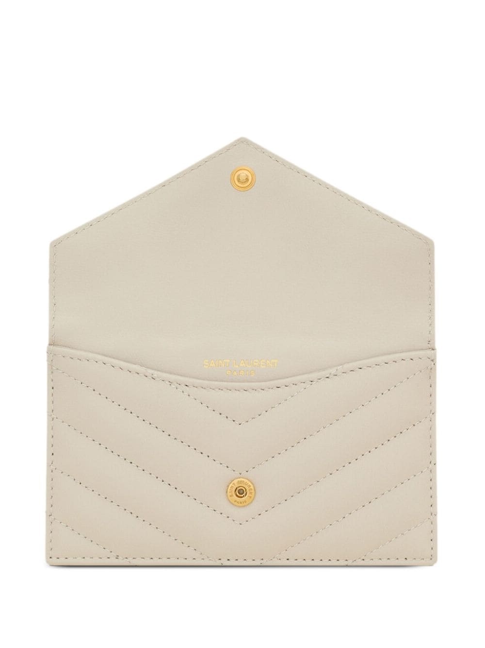 monogram-plaque leather card holder - 3