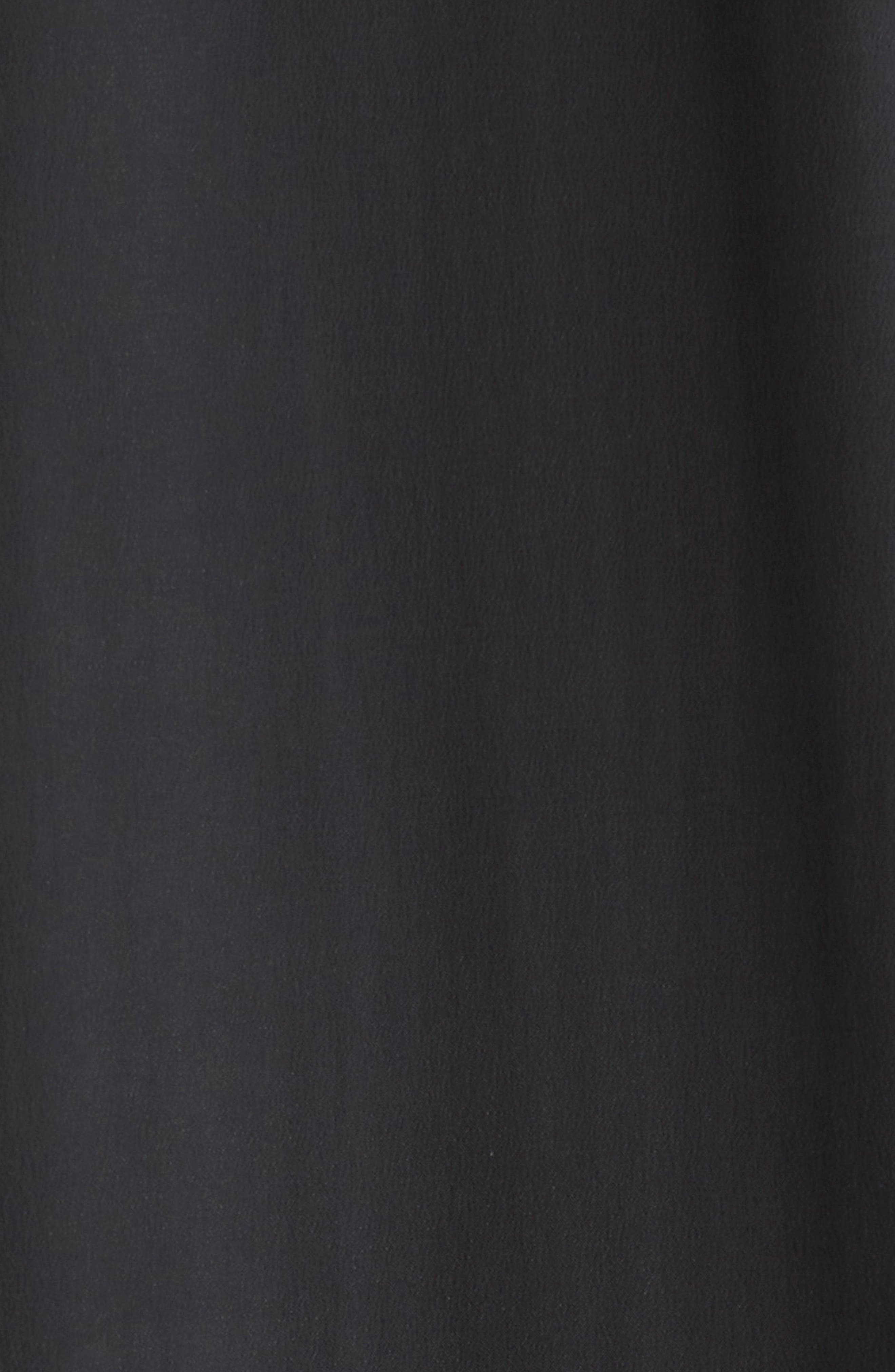 Simone Rocha Scoop Neck Lace Trim Midi Dress in Black at Nordstrom - 6
