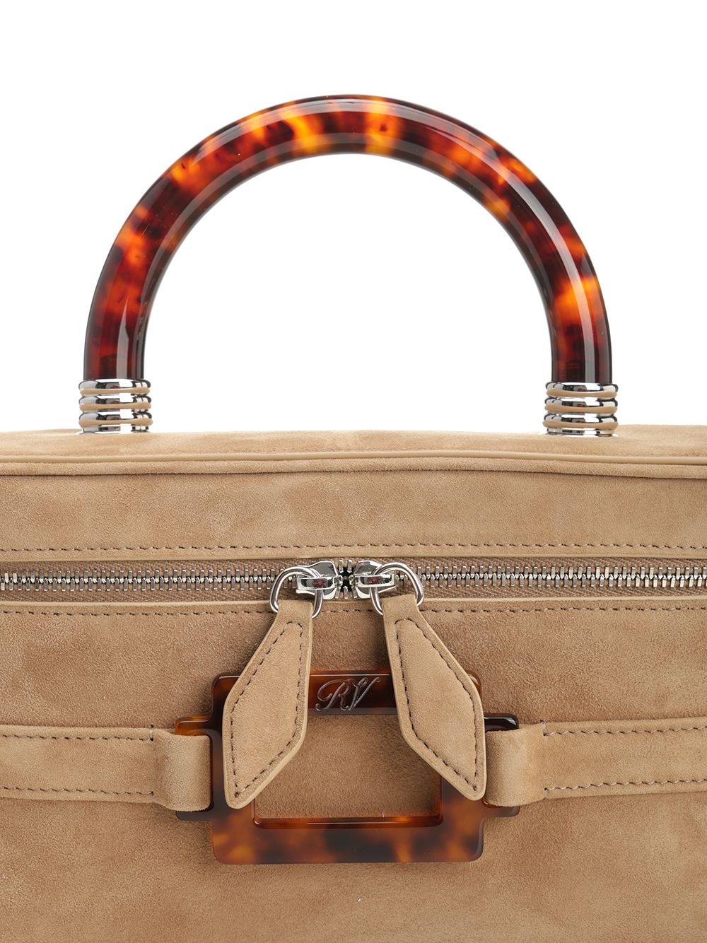 Belle Vivier Vanity Mini Handbags Beige - 5