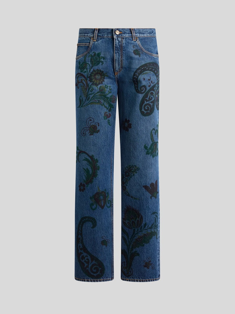 STRAIGHT-LEG JEANS WITH PRINT 1
