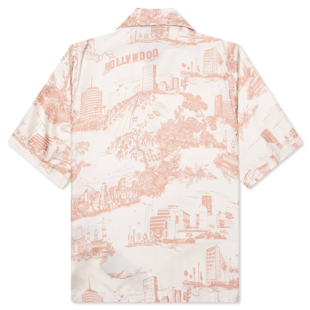 LA LANDMARK BOWLING SHIRT - ALABASTER - 2