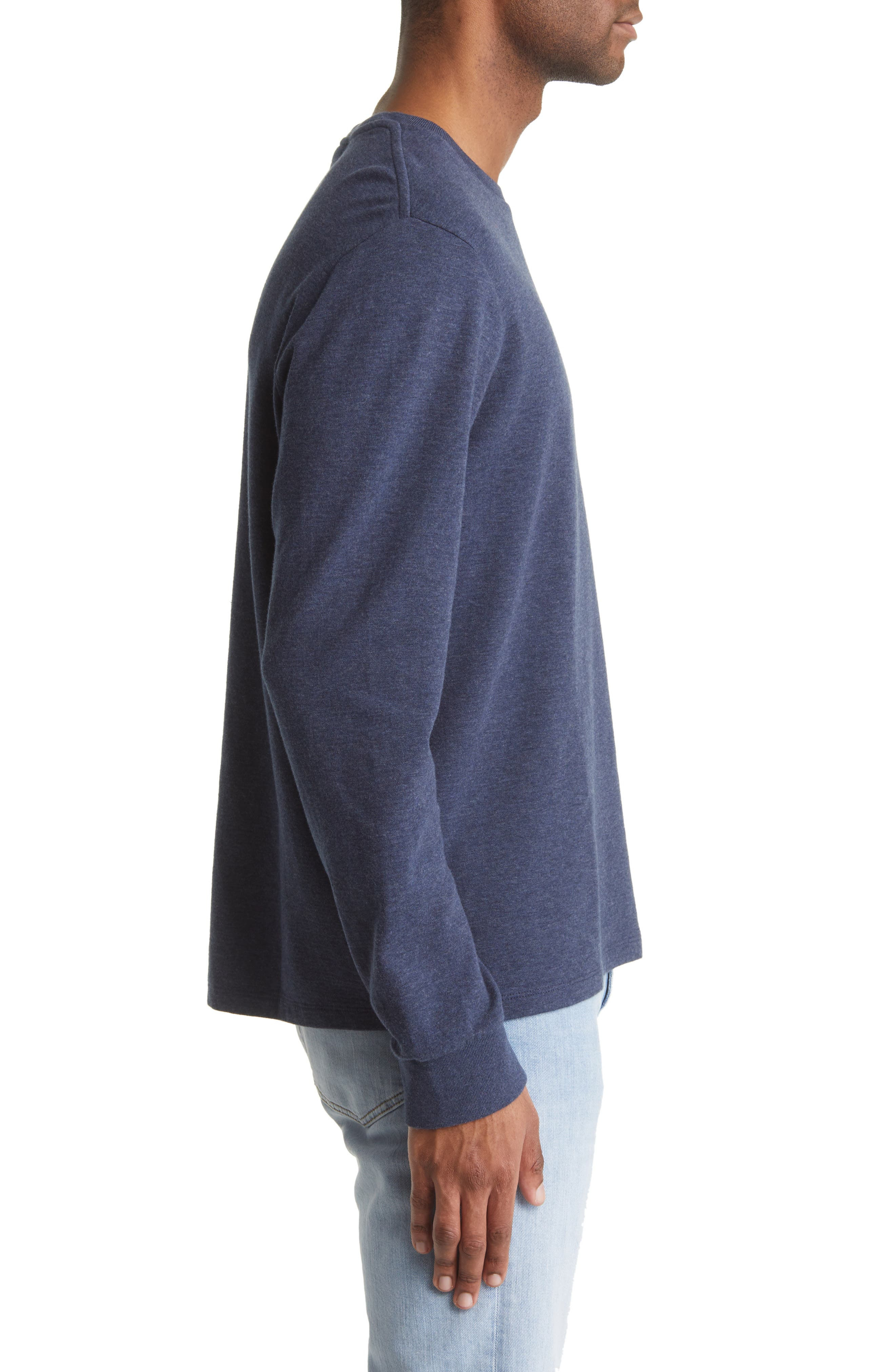 Duo Fold Long Sleeve Cotton T-Shirt - 3
