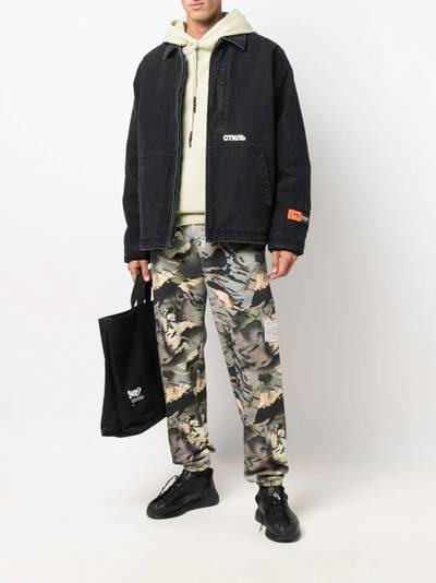 Heron Preston zipped denim jacket outlook