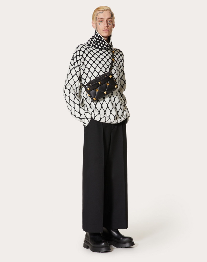 Valentino Roman Stud Nappa Crossbody Bag outlook
