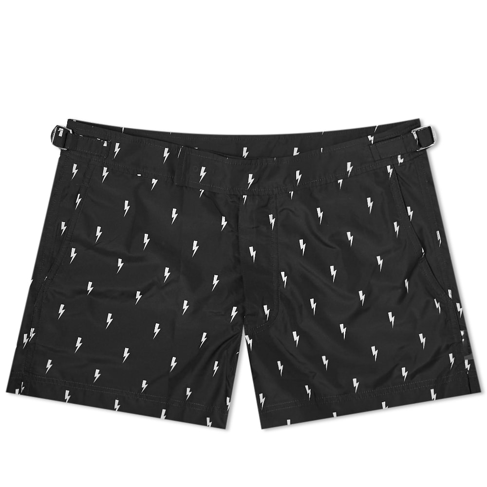 Neil Barrett All Over Print Thunderbolt Swim Short - 1