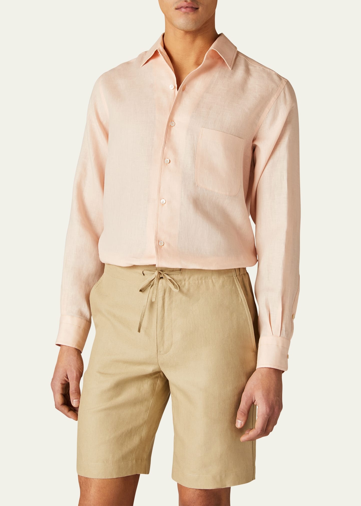 Men's Andre Long-Sleeve Linen Shirt - 4