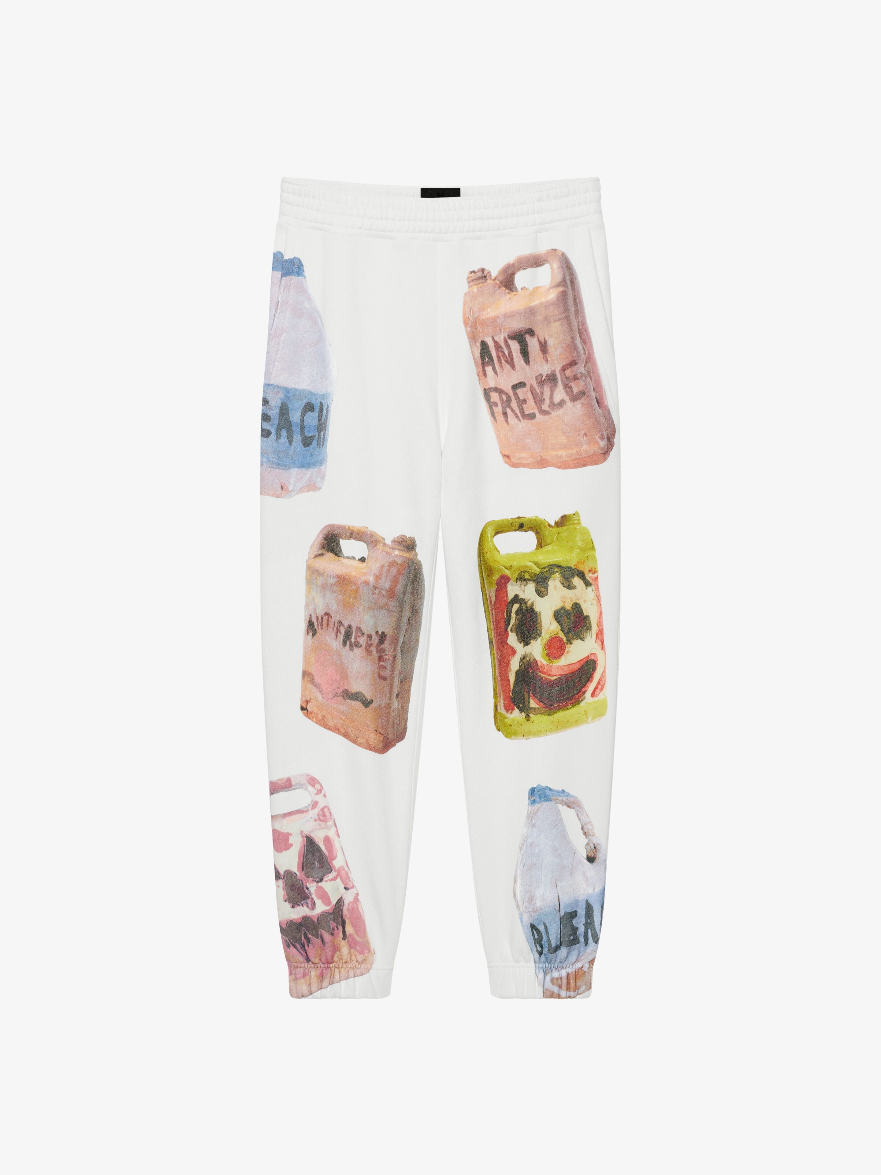 SLIM FIT JOGGER PANTS UN FELPA WITH CERAMICS PRINTS - 1