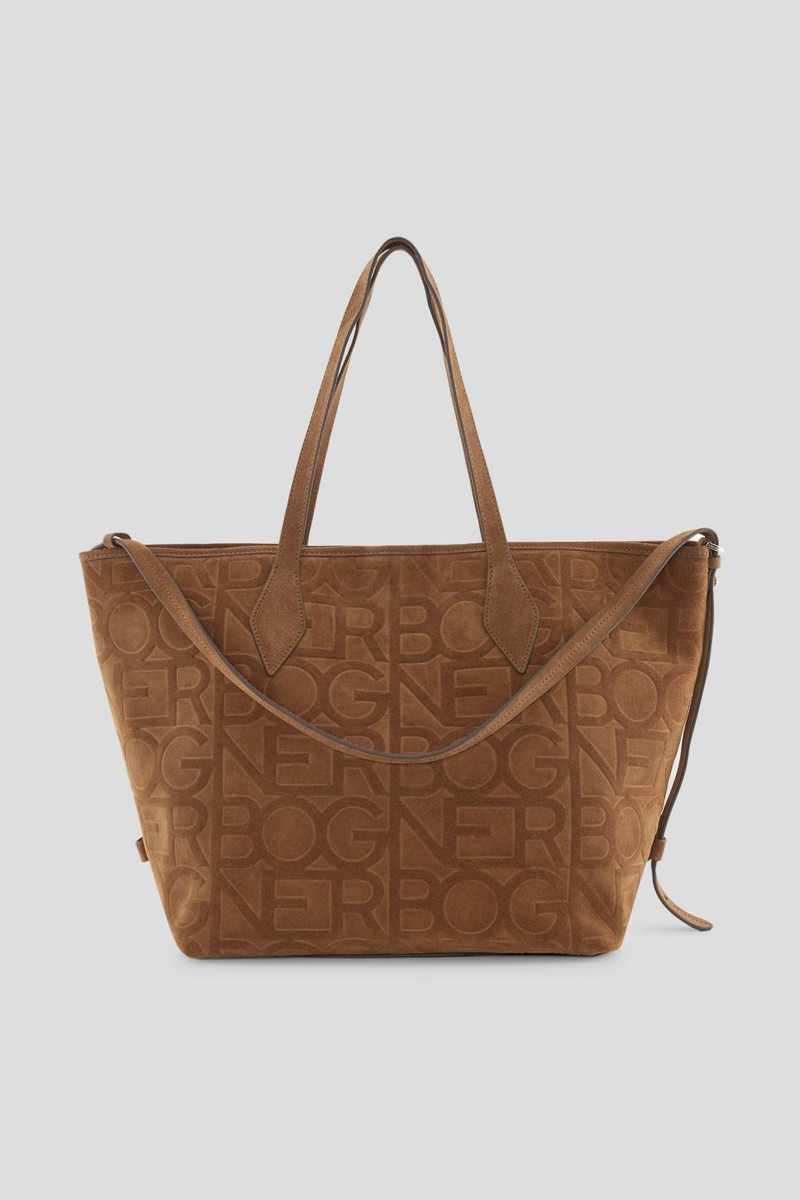 TENNA VELLUTO JANE TOTE BAG IN COGNAC 1