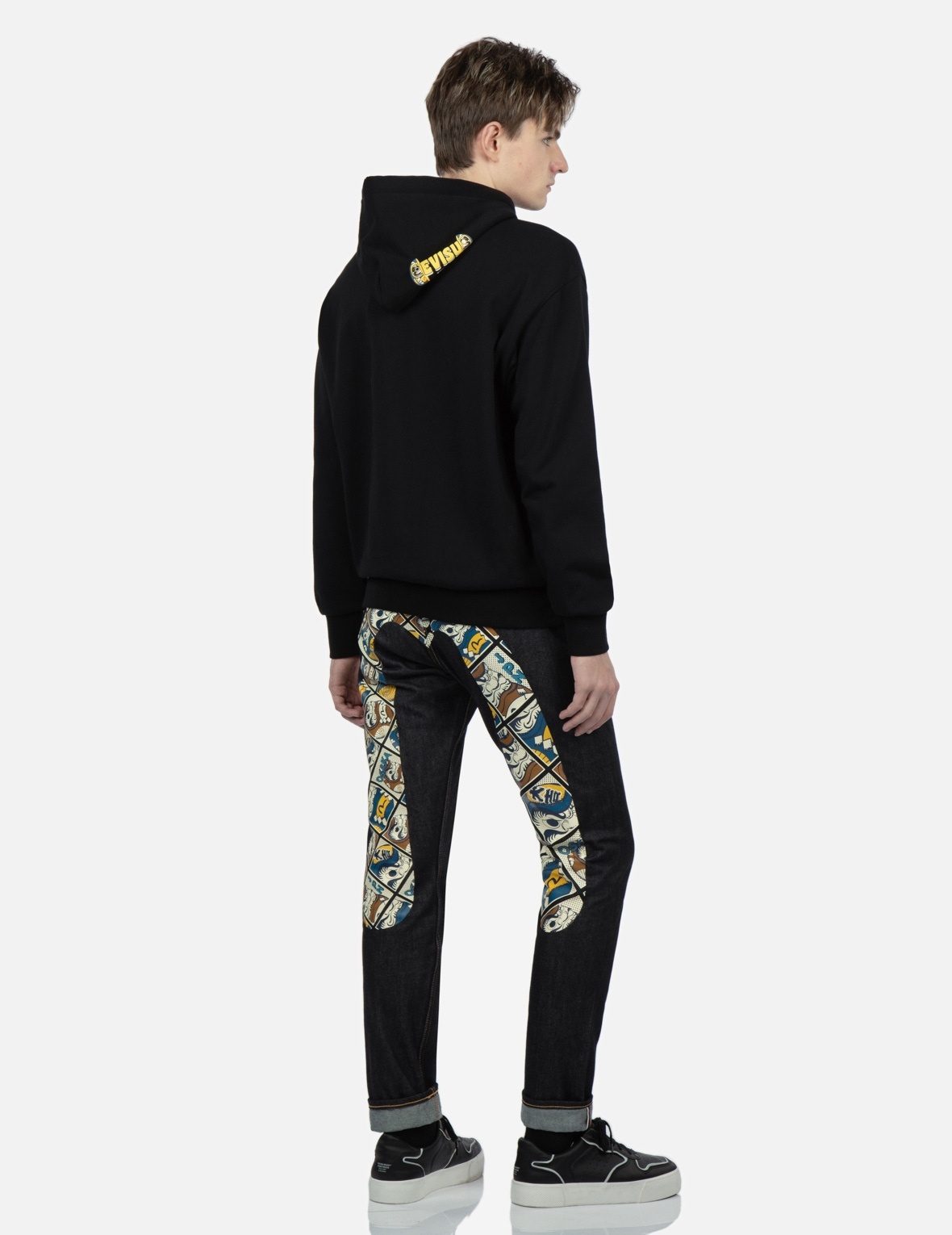 EVISU SQUAD SEAGULL PRINT HOODED SWEATSHIRT - 4