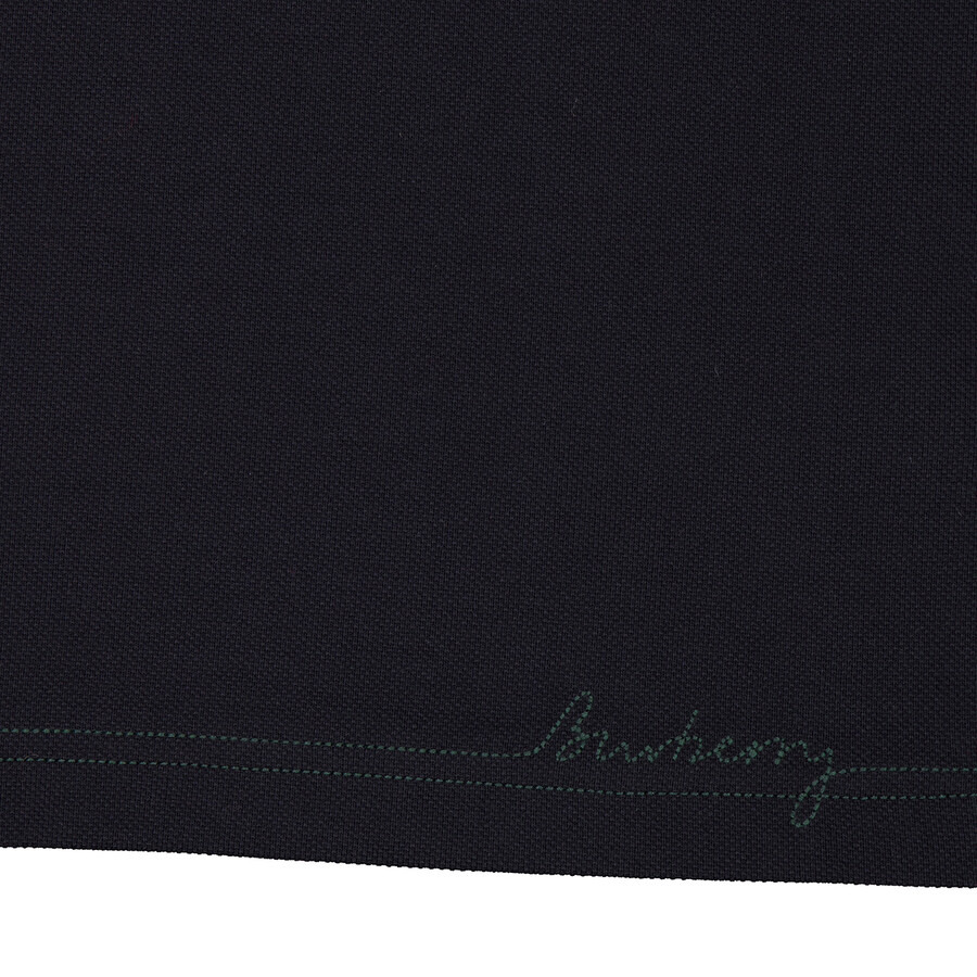 Burberry Logo Embroidered Straight Hem Cotton Polo Shirt - 2