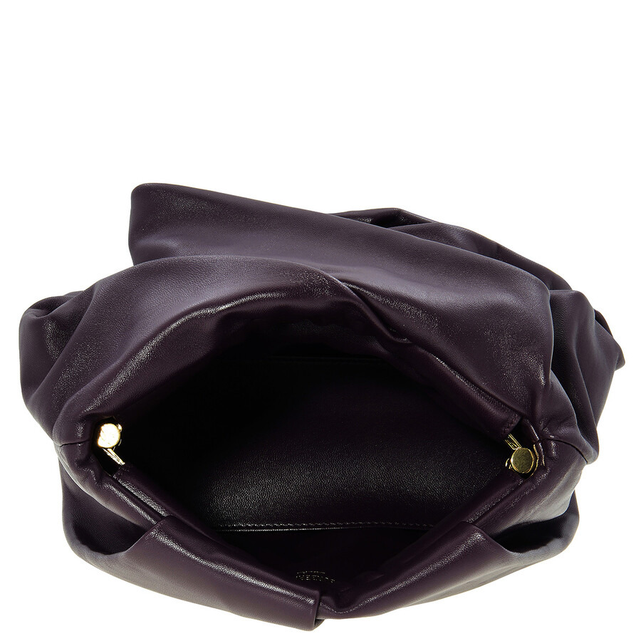 Burberry Rose Leather Clutch In Prune - 4