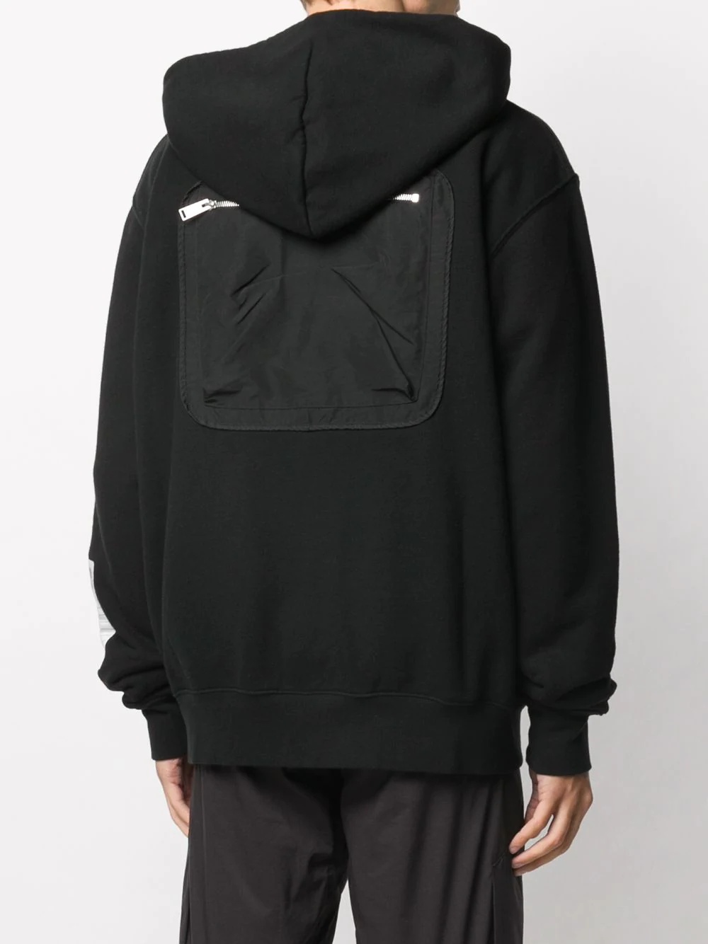 zip detail oversized hoodie - 4