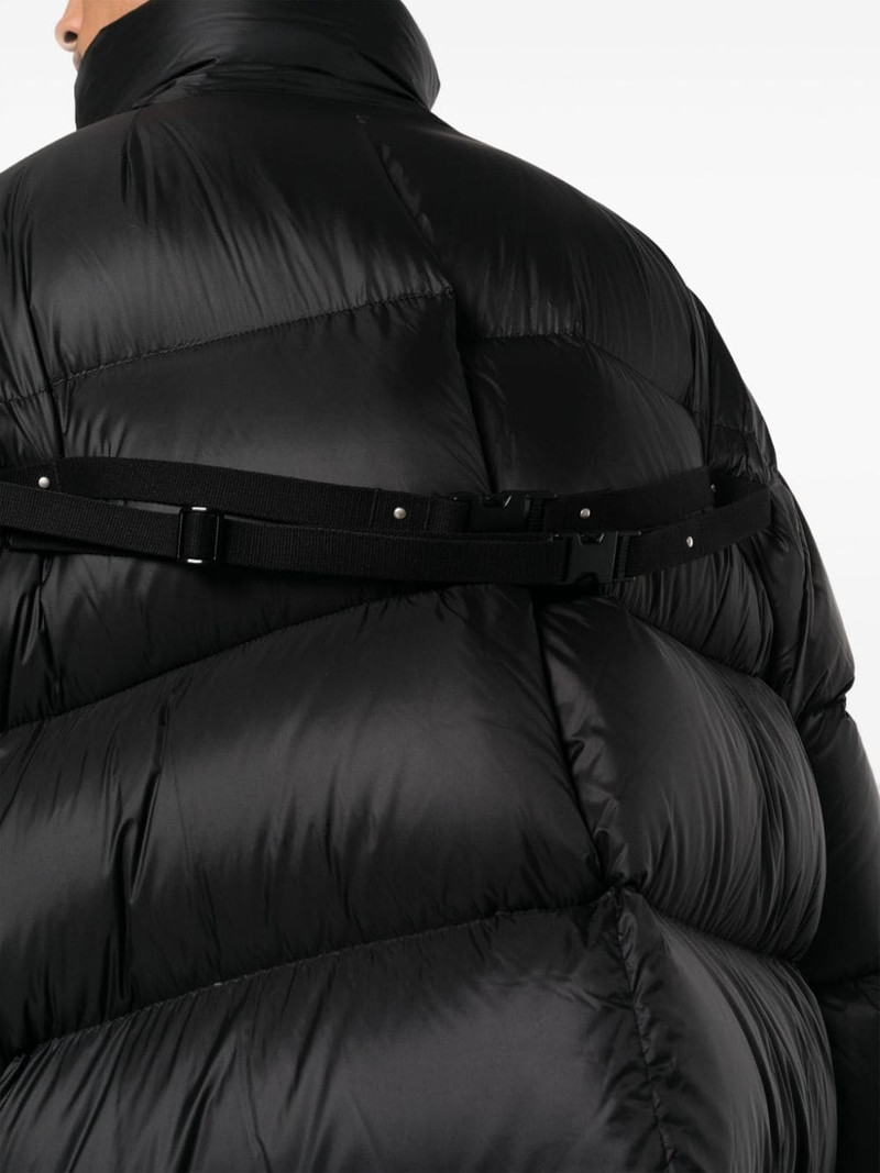 funnel-neck quilted down coat 5