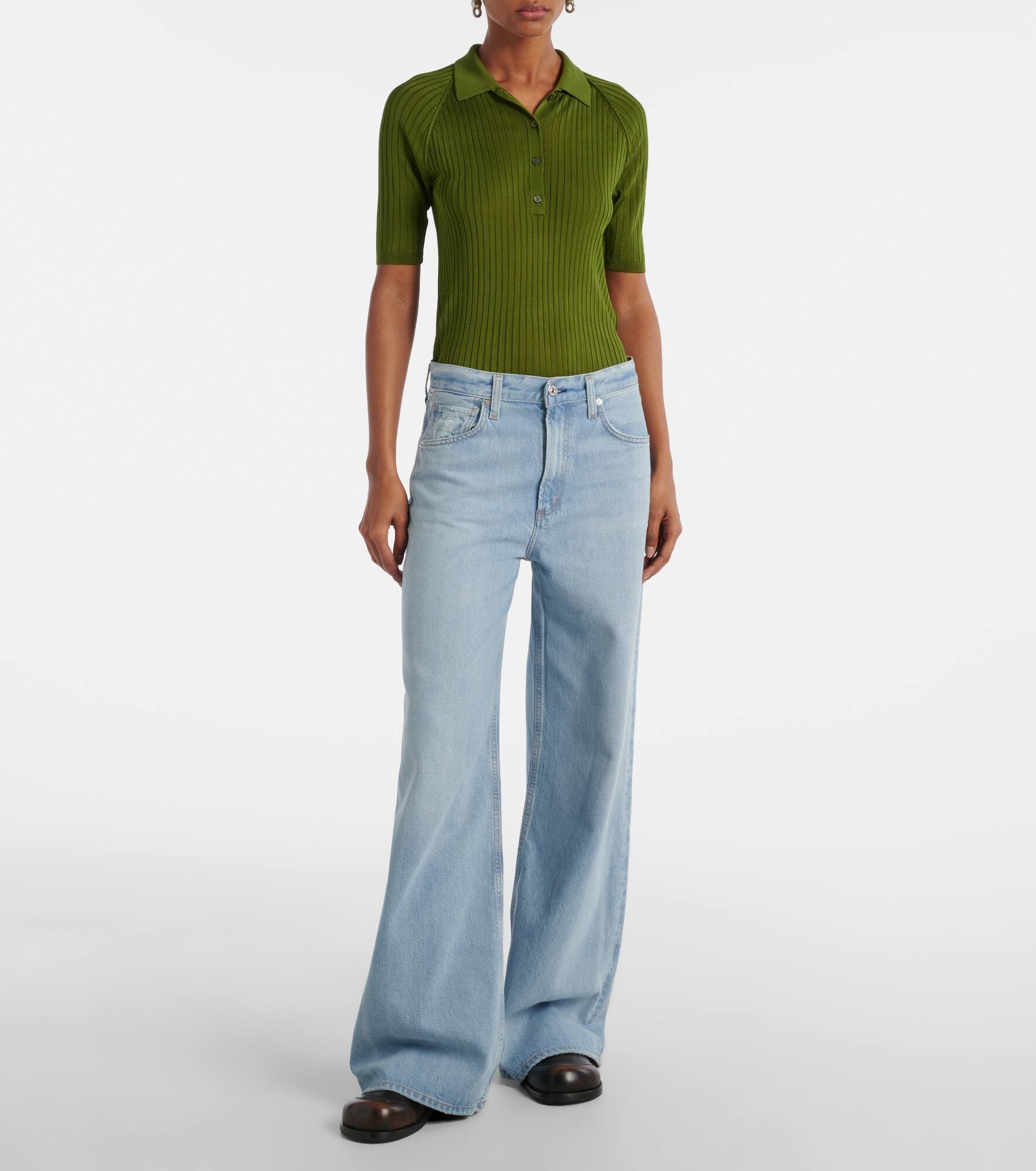 Paloma mid-rise wide-leg jeans - 7