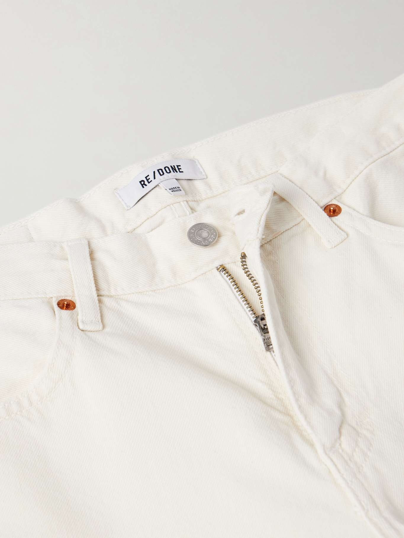 The Californian frayed mid-rise flared jeans White - 5