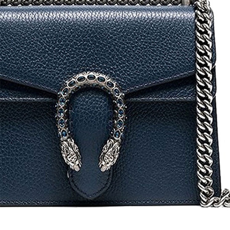 (WMNS) Gucci Dionysus Chain Crossbody Bag Single Shoulder Bag Blue 421970-CAOGN-8205 - 4