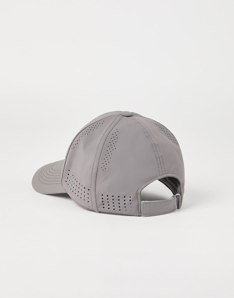 Brunello Cucinelli Stretch nylon baseball cap with logo outlook