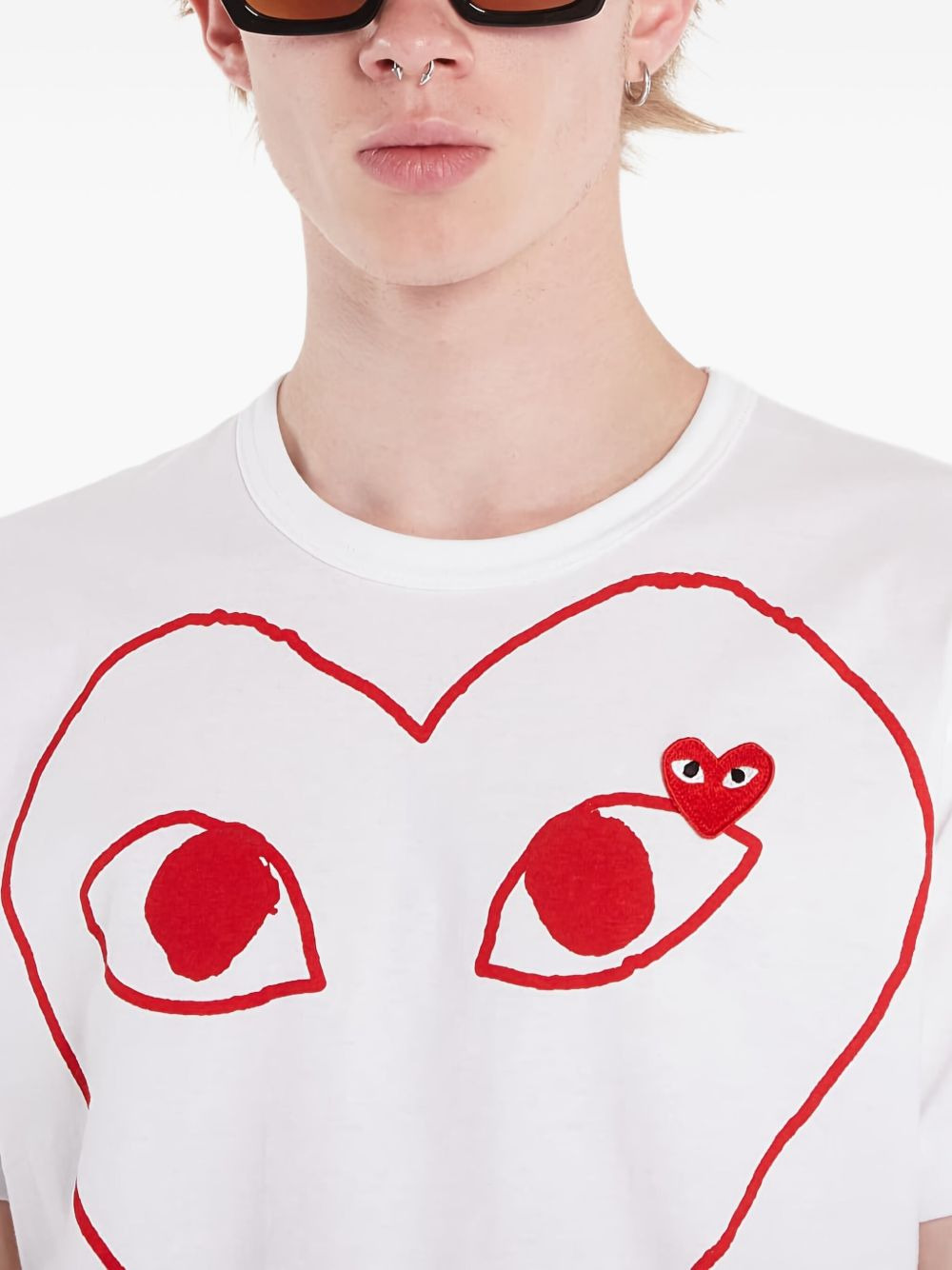 Heart-print T-shirt - 6