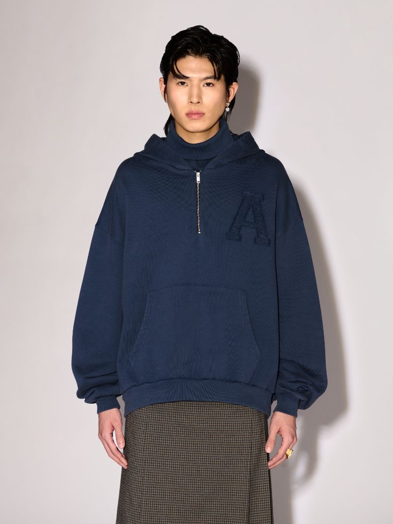 COLLAR RIB SWEATSHIRT - 3
