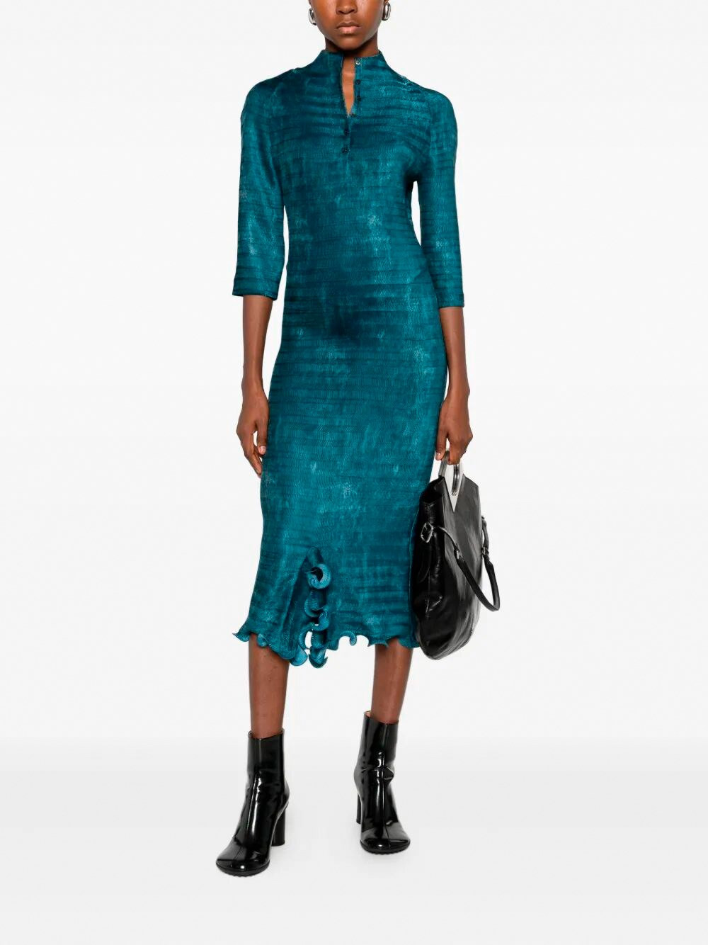 `Faded Plisse` Dress - 2