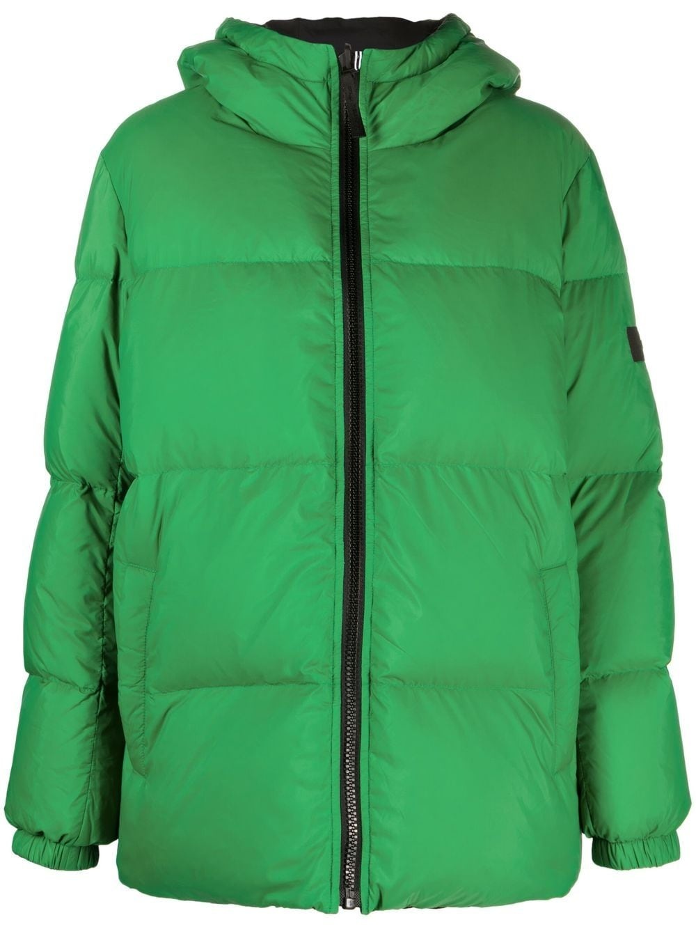hooded down-padded jacket - 1