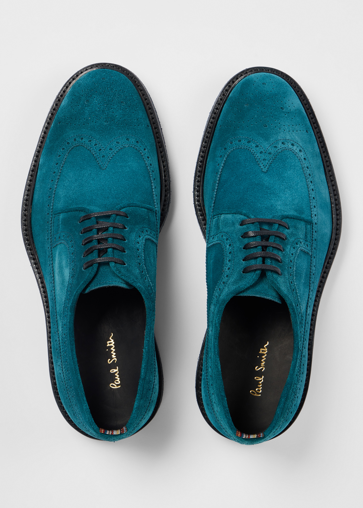 Petrol Blue 'Imperial' Suede Shoes - 5