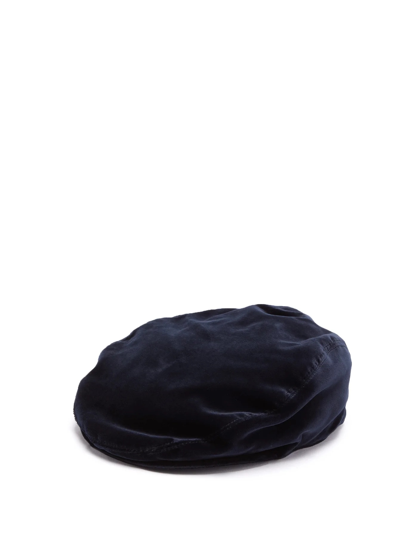 Cotton-velvet flat cap - 1