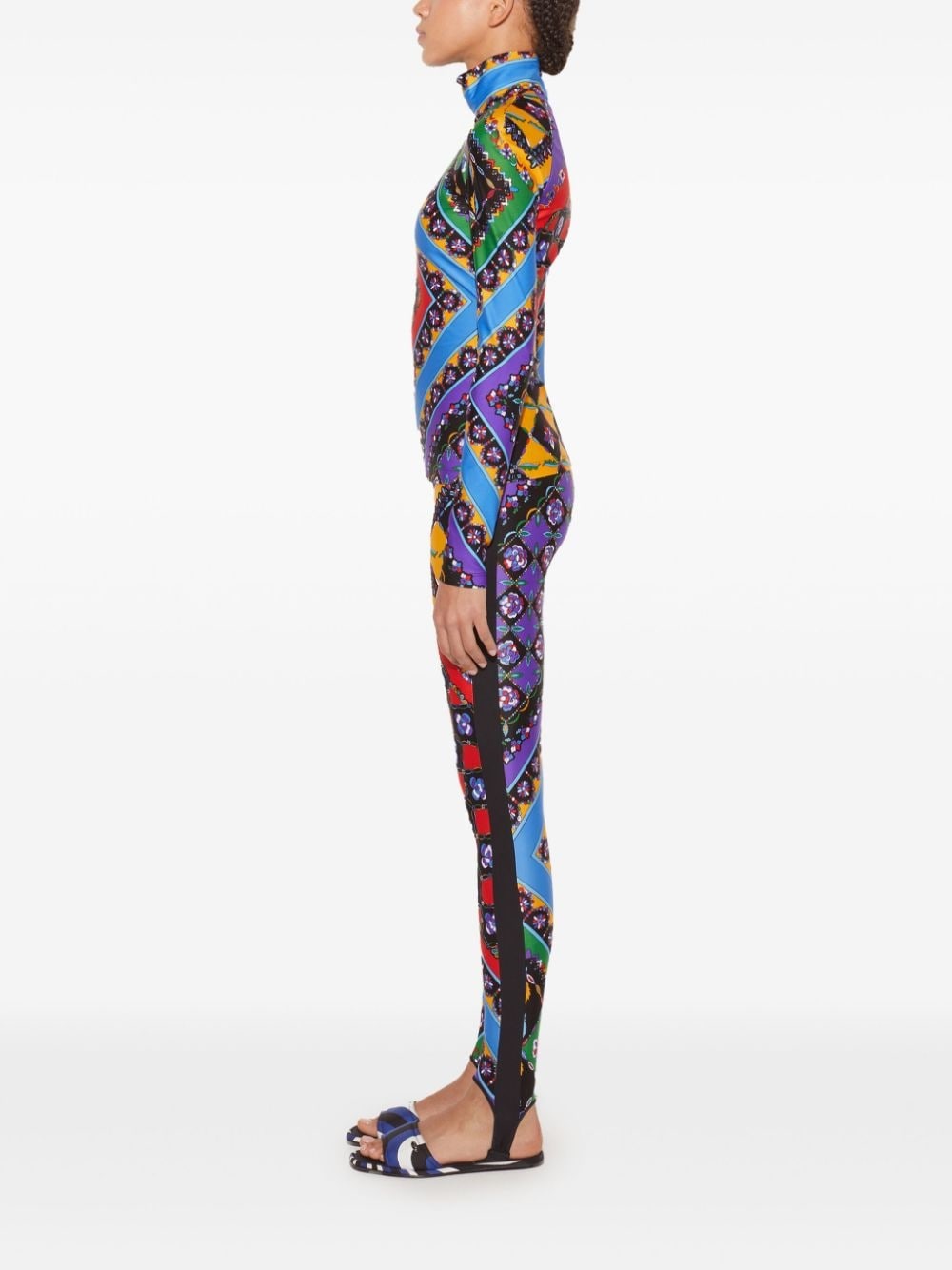 Festa-Print stirrup leggings - 3