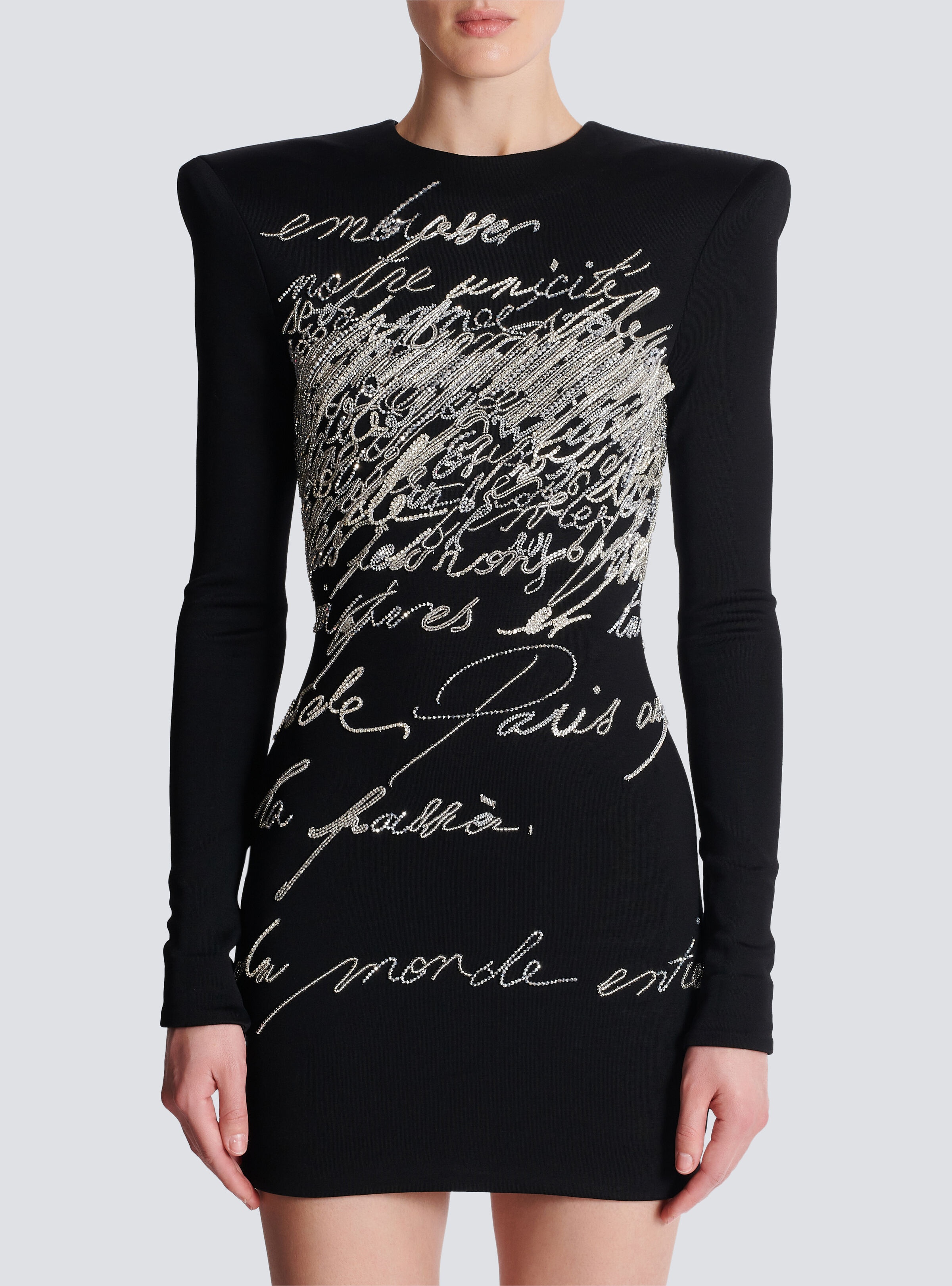 Short dress with "Love Letter" embroidery - 5