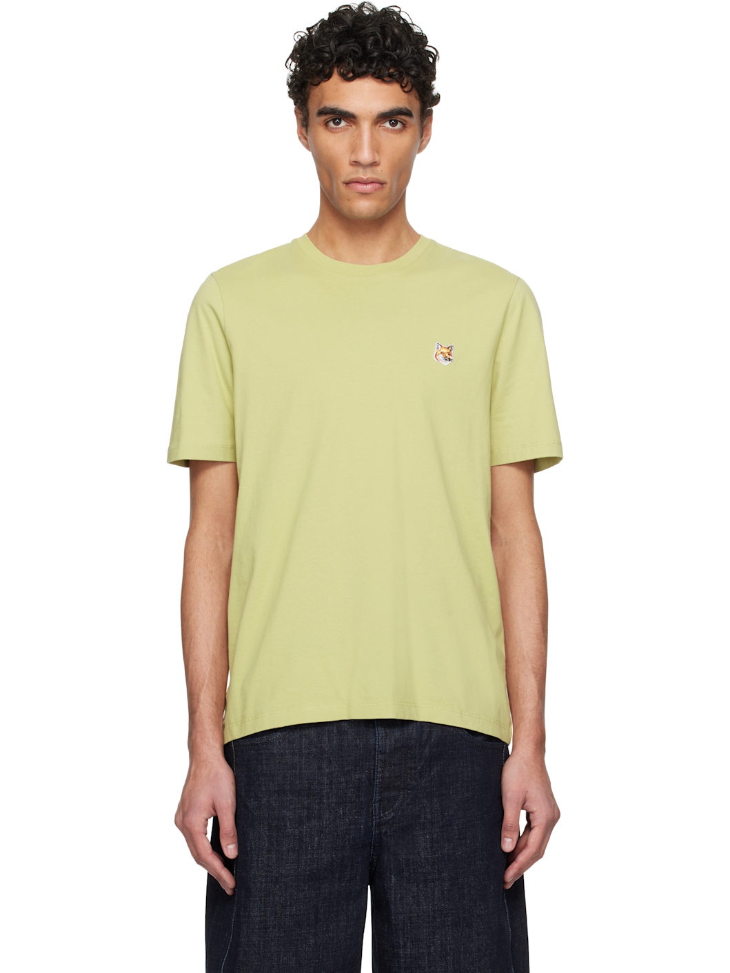 Green Fox Head Patch Regular T-shirt - 1