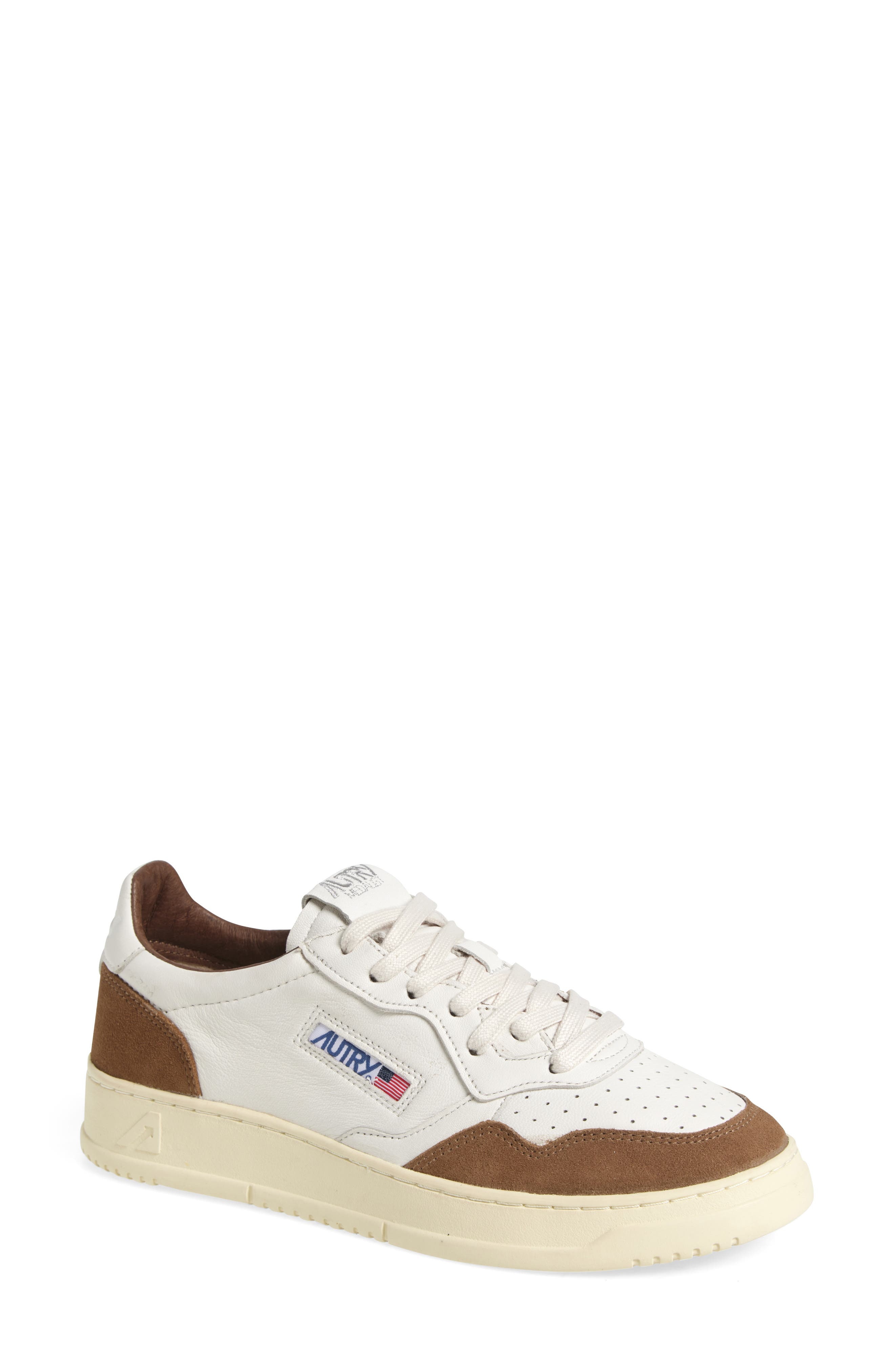 AUTRY Medalist Low Sneaker in White/Cigar at Nordstrom - 1